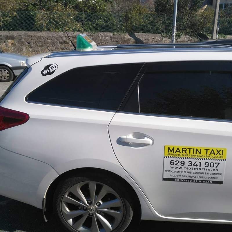 Taxi Martín Nigrán vehículo con wifi